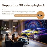 thumbnail of Mini Videoprojecteur HD 1080P 3D Bluetooth Android 11 Pour Home Cinema YONIS
