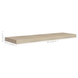 thumbnail of vidaXL Schweberegal Eichen-Optik 90x23,5x3,8 cm MDF
