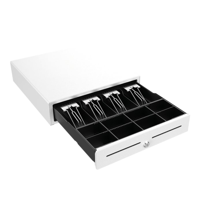 Tiroir-caisse automatique Geon blanc (41 x 41 cm)