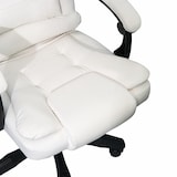 thumbnail of DASCK Cadeira de Escritório Reclinável Ajustável, Couro Sintético, Base Giratória 360° – DASCK-SILLON-BRANCO