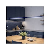 thumbnail of ideal lux, dorica sp1 d45, luminária de suspensão linear em alumínio cor azul com luz led.