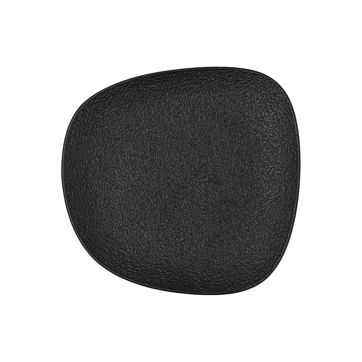 Bidasoa Fosil Plato Irregular Porcelana Negro 21,1x20,3x2,3 cm