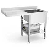 thumbnail of Bac à graisse inox sous évier 50 repas 530x325x200 mm