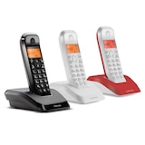 thumbnail of Teléfono Motorola S1203 inalámbrico con pantalla retroiluminada 3 terminales