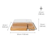 thumbnail of Boska Petit Paris / Käsebrett mit Schneiddraht und Glocke / 30,5 cm / Holz / Kunststoff / Braun