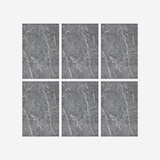 thumbnail of Panel decorativo efecto mármol gres porcelánico set de 6 piezas 4,3 m2 revestimiento de pared PVC en UV 120x60 Mármol Gris
