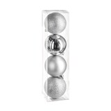 thumbnail of Atmosphera - 5pcs Bolas para Árbol de Navidad Ø8cm Plata en Plástico