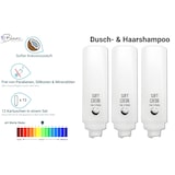 thumbnail of KOMPLETT-SET Duscherlebnis 12x425ml verschied. Düfte, 1x300ml Intim Reinigungsschaum+ 5x Wandhalterung : Duftnote -  Soft Cocos: Kokosnuss, Farbe - W