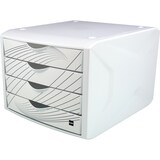 thumbnail of Helit Schubladenbox Chameleon H6129505 4Schübe A4/C4 white queen
