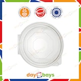 thumbnail of DayBays 2000 Stk. Haushaltsbox PP 375 ml 144x140x51 mm 8 Eckig Salat-Box R8 mit anhängendem Deckel