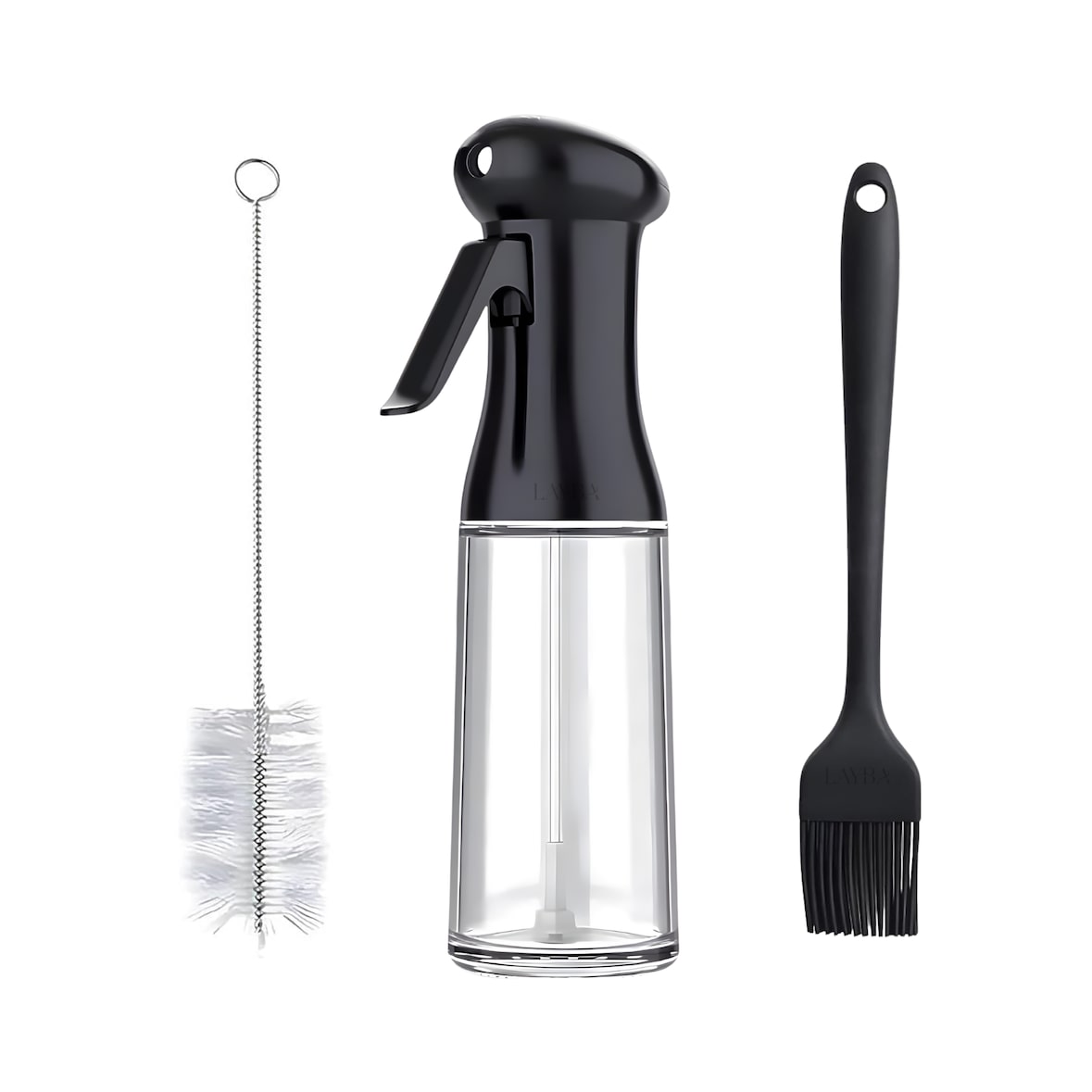 Frasco spray de óleo 200 ml - Preto, anti-gotejamento