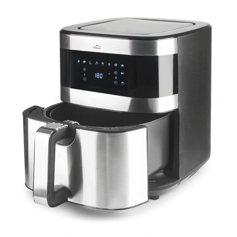 Freidora de aire semi-profesional capacidad 5,5L, 1500W, 8 programas - Lacor Ecofry 69511