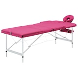thumbnail of Helloshop26 - Klappbare 3-teilige Massageliege rosa Edelstahl 02_0001827