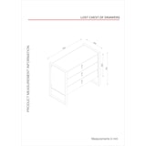 thumbnail of Kommode Sideboard mit 3 Schubladen Lost Metallfüße Walnuss