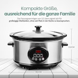 thumbnail of Emerio Slowcooker 240W - 3.5L - Warmhoudfunctie - Digitaal Display - 3 Warmte Instellingen - Transparante Glazen Deksel - Cool Touch - SC-129406