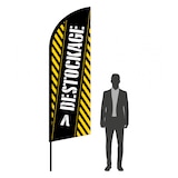 thumbnail of Drapeau oriflamme Destockage 3m08 - mât + voile - Drapeaupublicitaire