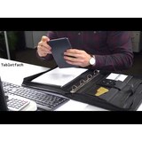 thumbnail of Alassio Orgamappe A4 SALERNO Lederimitat Tabletmappe Aktenmappe Arbeitsmappe schwarz 30115