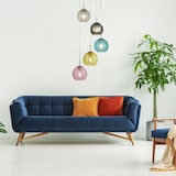 thumbnail of Candeeiro suspenso WASHINGTON 5x E27 até 60 W vidro de aço macio cor de prata mate | LE91733