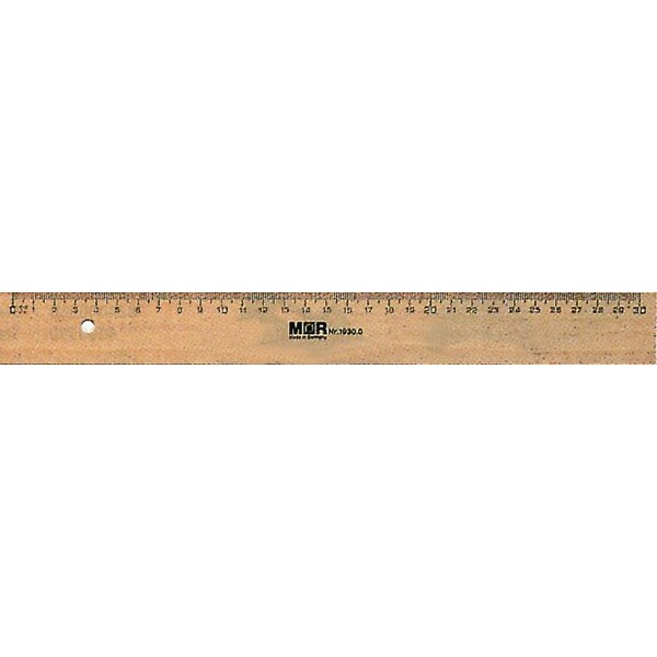 Lineal Naturell 20cm Buchenholz br