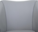 thumbnail of 6er-Set Esszimmerstuhl HWC-Q52, Küchenstuhl Drehstuhl Polsterstuhl Esstischstuhl, drehbar Holz Kunstleder ~ hellgrau