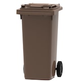 thumbnail of PROREGAL Premium 2-Rad-Mülltonne MGB | 120 Liter, HxBxT 97,4x47,9x55,5cm | HDPE-Kunststoff | Braun