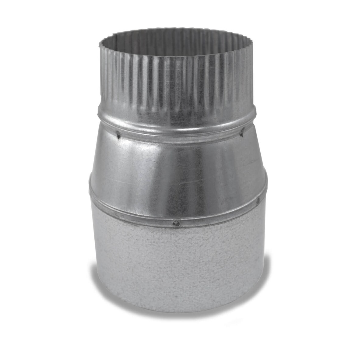 CAEXVEN Reducción para Conductos de 150 a 140 mm de diámetro para Estufas y Chimeneas de Leña en Acero Galvanizado - Serie Lisa