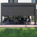 thumbnail of Pérgola bioclimática motorizada retroiluminada de 3x4 m con 3 toldos