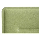 thumbnail of Bureau scheidingswand HWC-G76, kantoor privacy scherm bureau pin board, geluidsisolatie stof/textiel met reliëf ~ 100x30cm groen