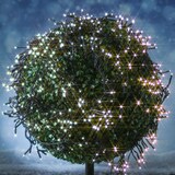 thumbnail of LED Solar Büschellichterkette Cluster 1512LED warmweiß 8 Modi USB 14m