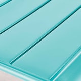 thumbnail of Poltrona bassa relax in acciaio turchese