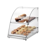 thumbnail of Vitrine neutre à poser - 2 niveaux - 360 mm - Verre et plexiglas  | Bartscher - 700355