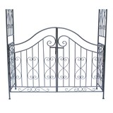 thumbnail of Rosenbogen mit Tor Pforte 131872 aus Metall Gartentor 282x160 cm Rankgerüst