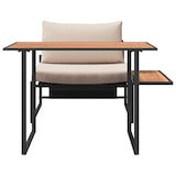 thumbnail of vidaXL Garten Essgruppe 2 pcs Taupe Stahl