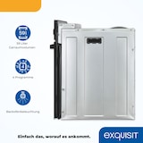 thumbnail of Exquisit Einbaubackofen EBE255-020 schwarz | Energieeffizienzklasse A | 59,0 l Garraum | Einbaubackofen 60 cm