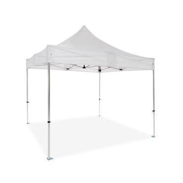 Tenda Pavilhão Dobrável Profissional 4x4m | Alumínio Hexagonal 50x50x2 mm | Teto PVC 520g/m² Reação ao Fogo M2 | Branco