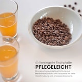 thumbnail of bümö Stehtisch Büro, Bistrotisch rund 80 x 80 cm - Bartisch Ahorn, Stehtisch Holz-Platte, Säule aus Metall in silber, Buffettisch, Säulentisch,