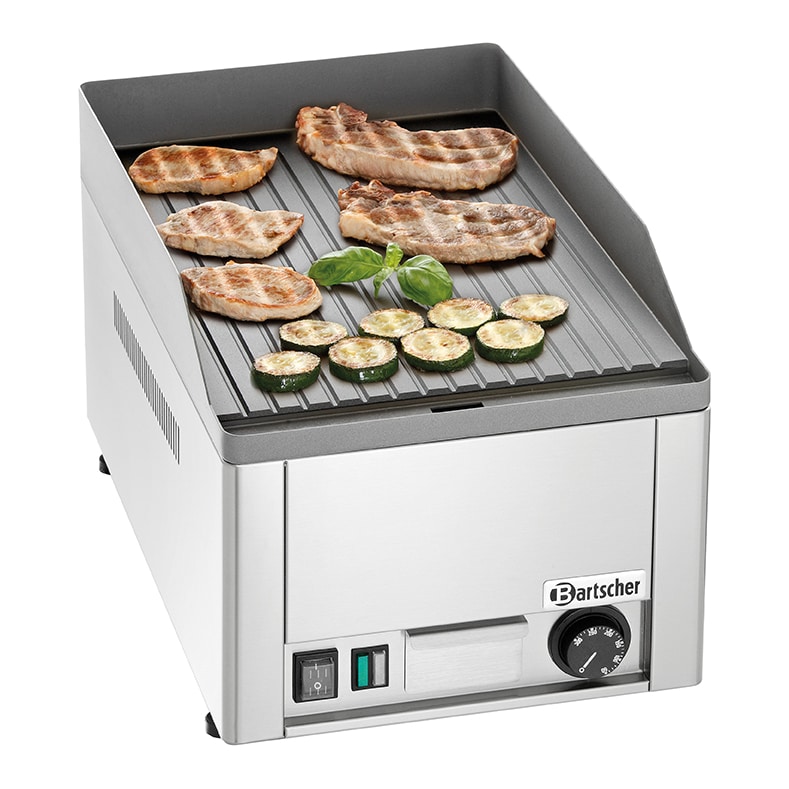 Bakplaat/Grillplaat | GDP 320E-R | Bakplaat Geribbeld (b)320x(d)480mm | 3kW | 325x580x310(h)mm