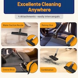 thumbnail of 2mGoods 1500W industriestaubsauger 60L Gelb, beutellos mit waschbarem Baumwollfilter gegen Feinstaub