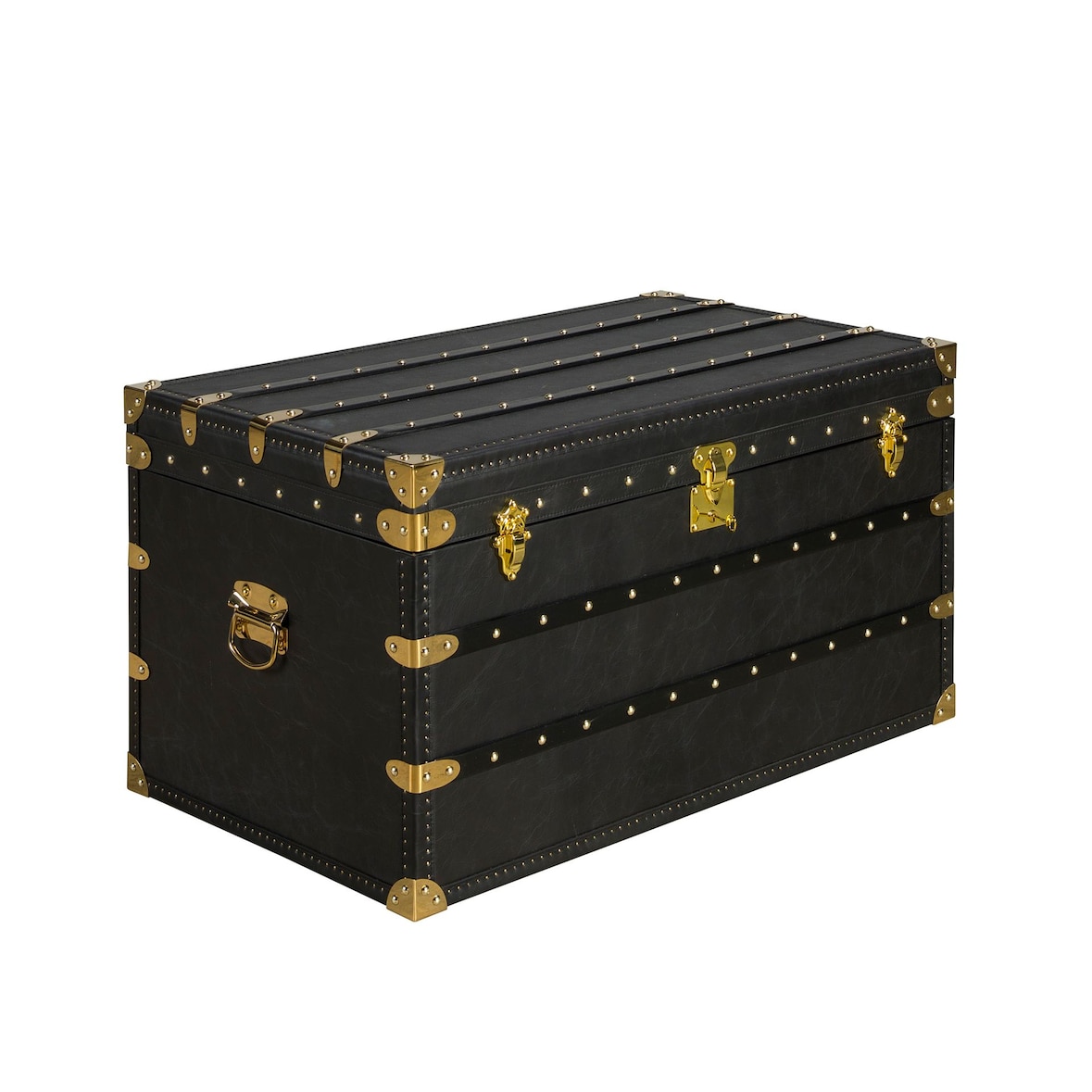 Angel Cerdá Baule in pelle nera 5159C 93 x 54 x 50