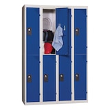 thumbnail of Vestiaires 2 cases x 4 colonnes - En kit - Bleu - Largeur 120cm PROVOST