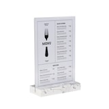 thumbnail of Tischaufsteller Europel A4 Polystone weiß 351020