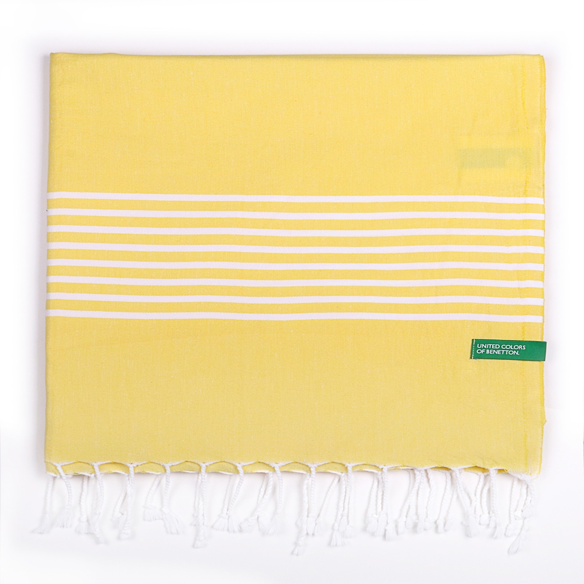 Benetton - Badetuch 80 x 165 cm, 170 g/m², 100 % Baumwolle, Gelb