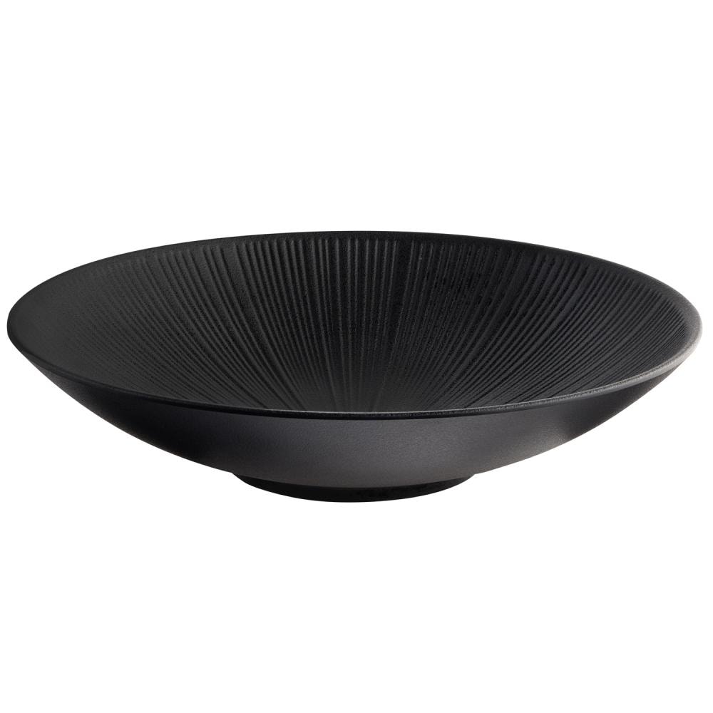 Schotel -NERO-, Ø 35 cm, 3,4 L, zwart, melamine, stapelbaar, vaatwasmachinebestendig
