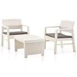 thumbnail of vidaXL 3-tlg. Garten-Lounge-Set Kunststoff Weiß