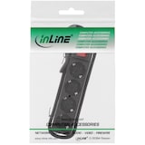 thumbnail of InLine® Steckdosenleiste, 4-fach Schutzkontakt, mit Schalter, schwarz, 5m
