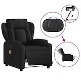 thumbnail of vidaXL Massagesessel Elektrisch Schwarz Stoff