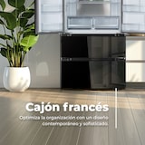 thumbnail of EVVO Frigorífico francés F80B Glass, Inverter, Puerta de cristal, Total No Frost, 327l + 183l
