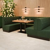 thumbnail of Gastro Sitzbank Amsterdam | 100 cm breit | Samtstoff in Grün | Diamant | Dinerbank
