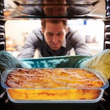 thumbnail of Relaxdays Auflaufform Set, 2 Größen, Glas, Ofenformen für Lasagne, Gratin, Tiramisu, spülmaschinengeeignet, transparent