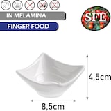 thumbnail of Cuenco ovalado de melamina blanca de 10 x 6,5 x 2,4 cm, resistente, elegante, multiusos para salsas, aperitivos, salsa de soja.